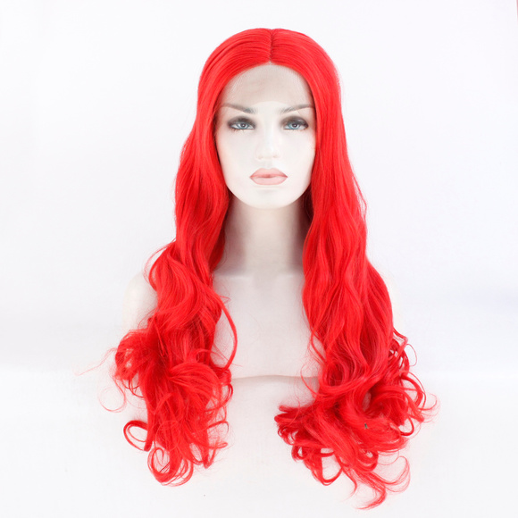 slnwigs Accessories - Highlights Red Color Lace Front Wigs Synthetic